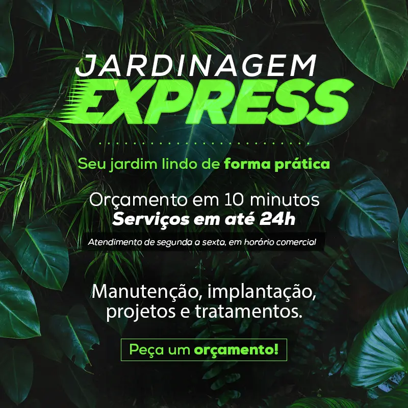 Jardinagem Express? Faça já um orçamento em menos de 10 minutos!